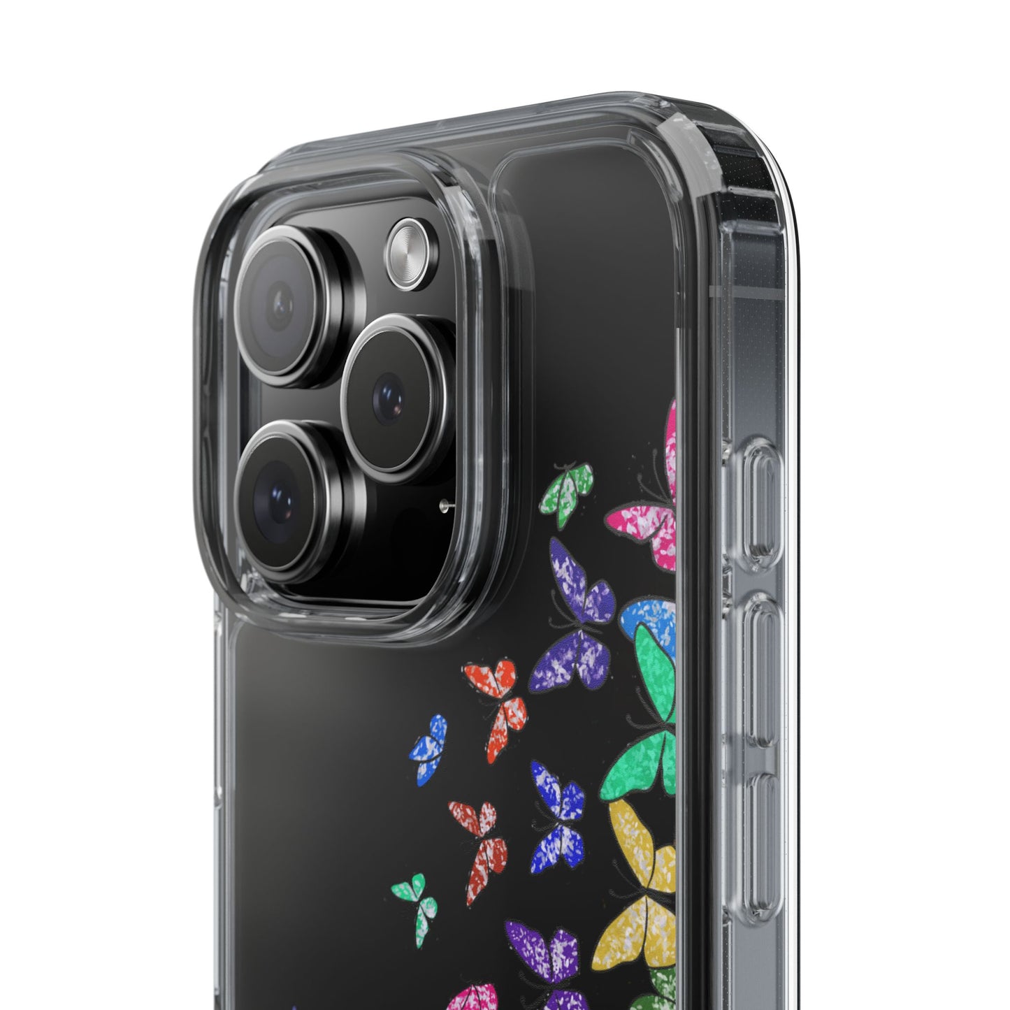 Coque - Sunflower and Rainbow Butterflies