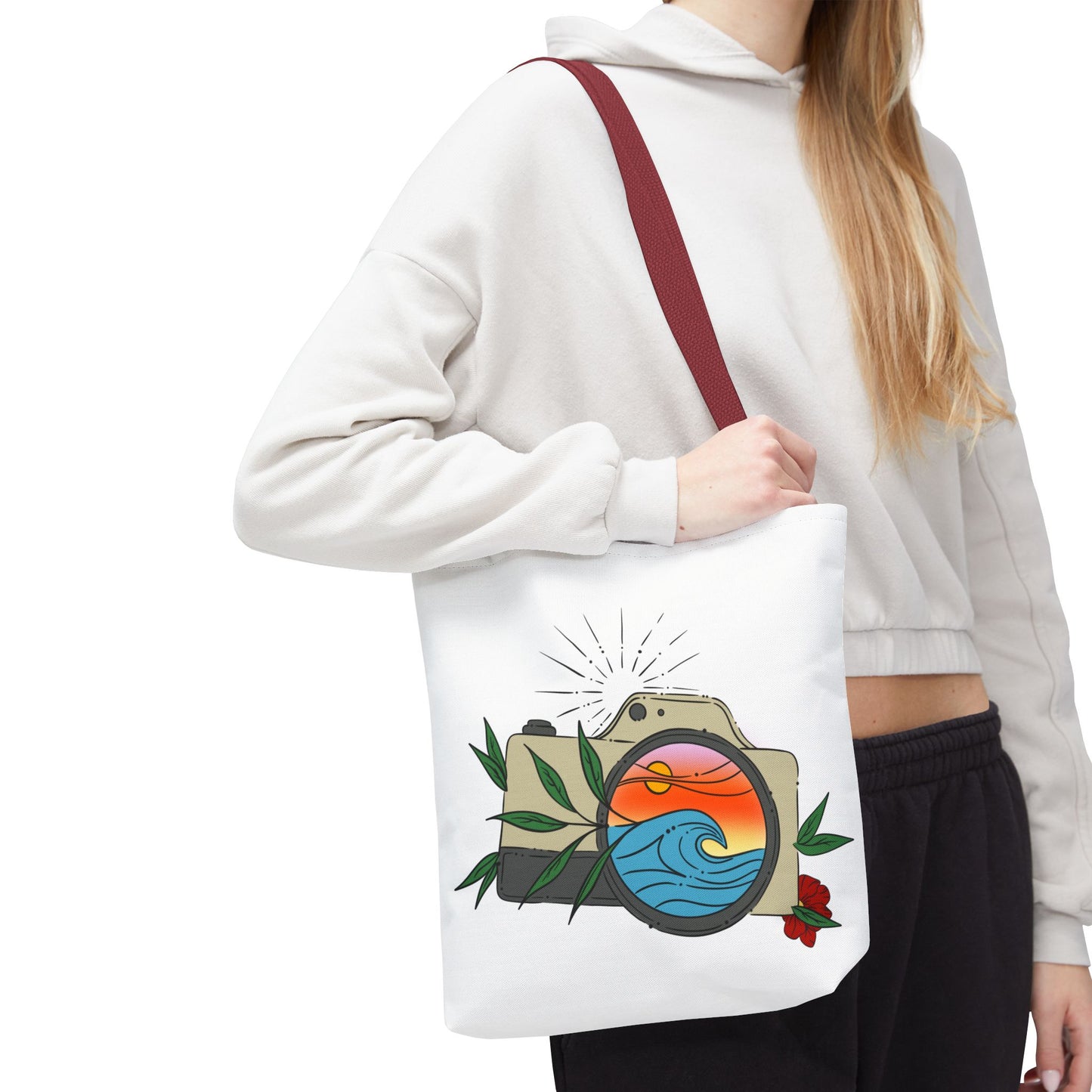 Sunset Camera Tote Bag