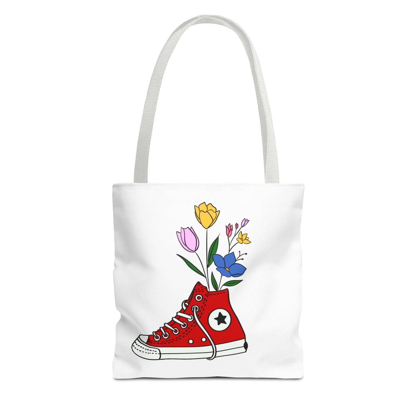 Bascket floral Tote bag