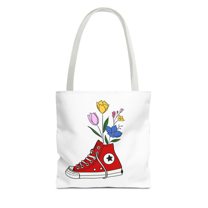 Bascket floral Tote bag