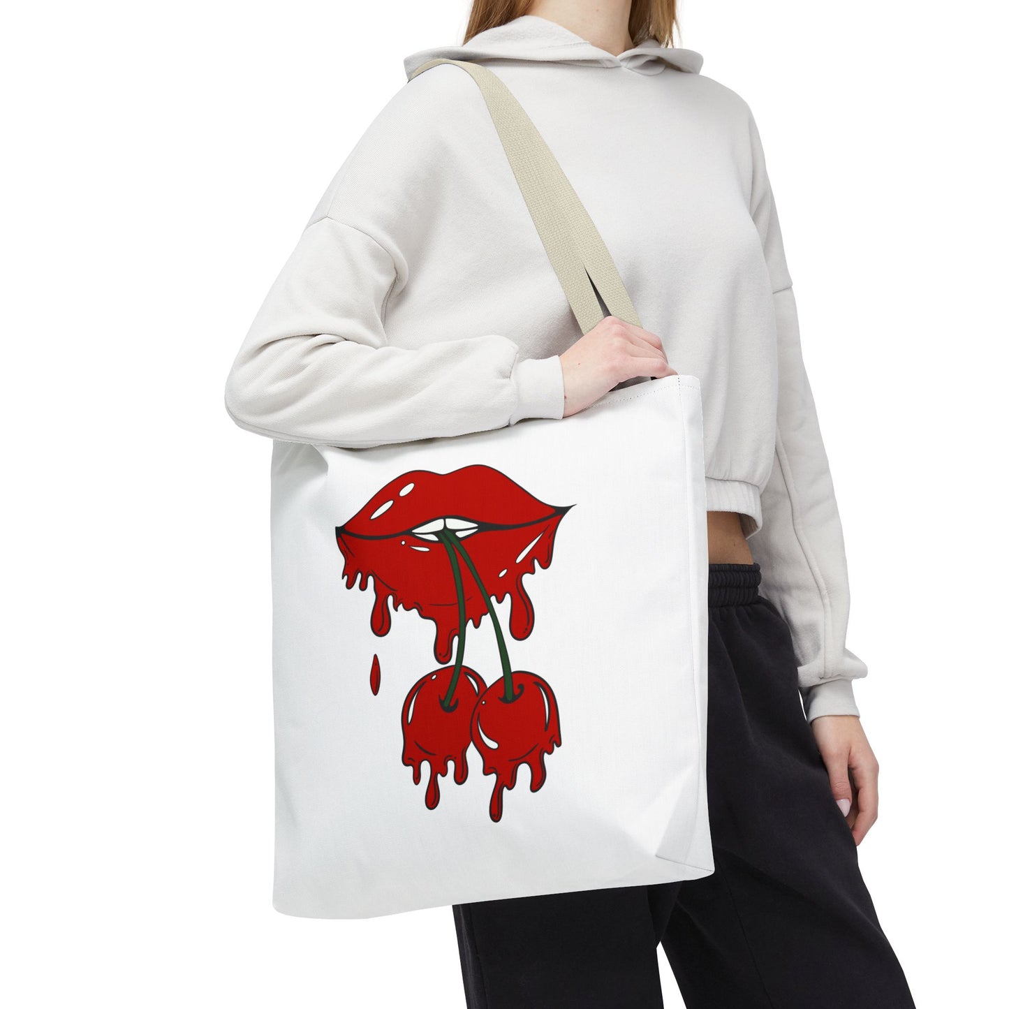 Lips cherry Tote bag