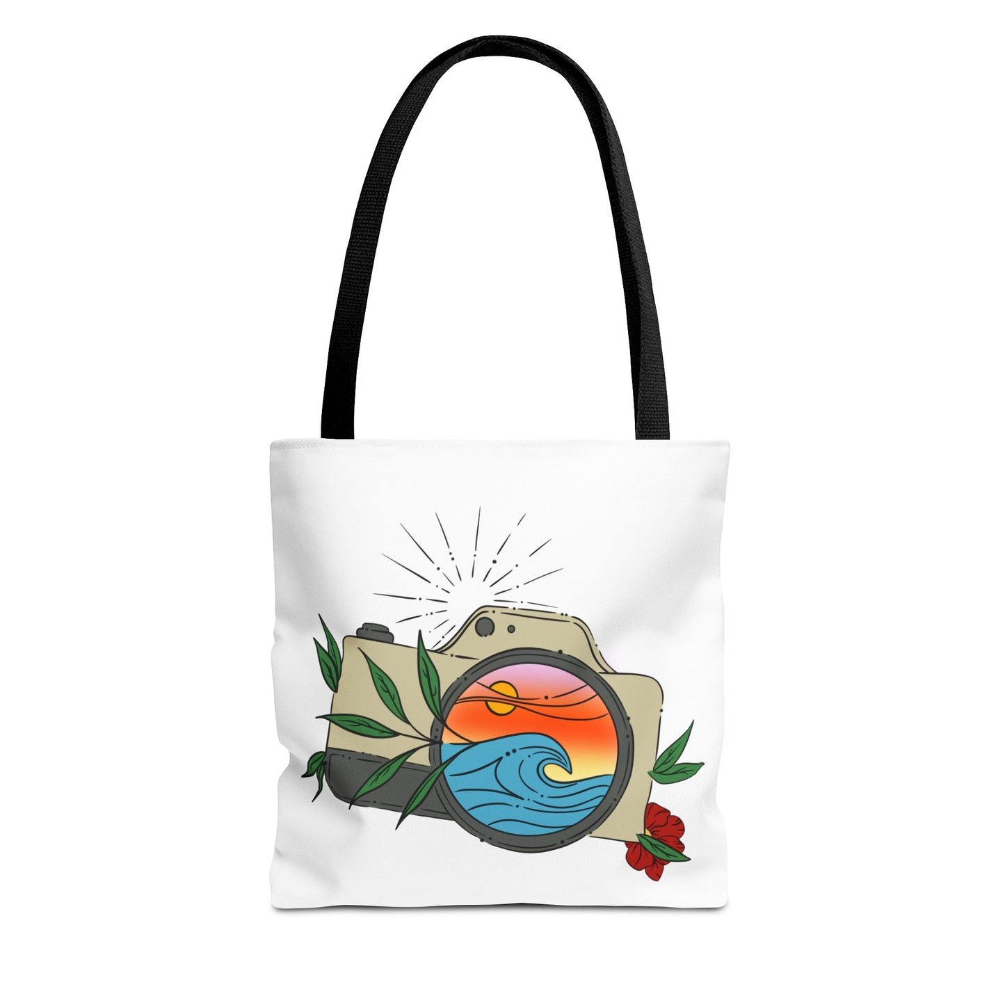 Sunset Camera Tote Bag