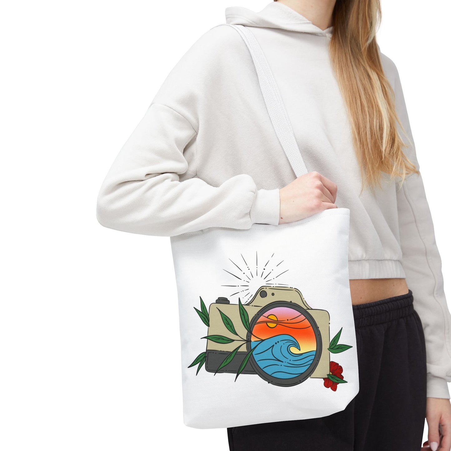 Sunset Camera Tote Bag