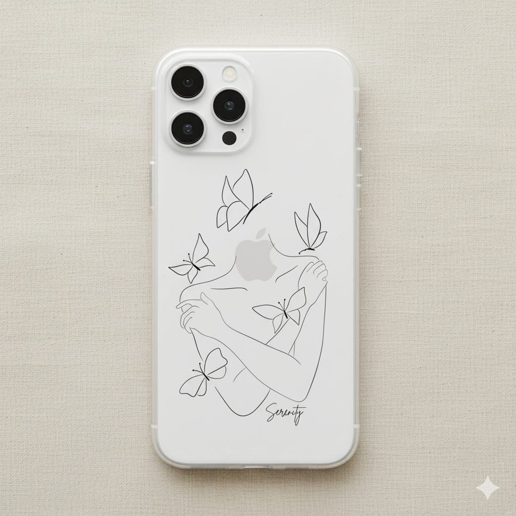 Serenity minimaliste phone case