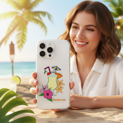Tropical Sunset Crew Phone Case