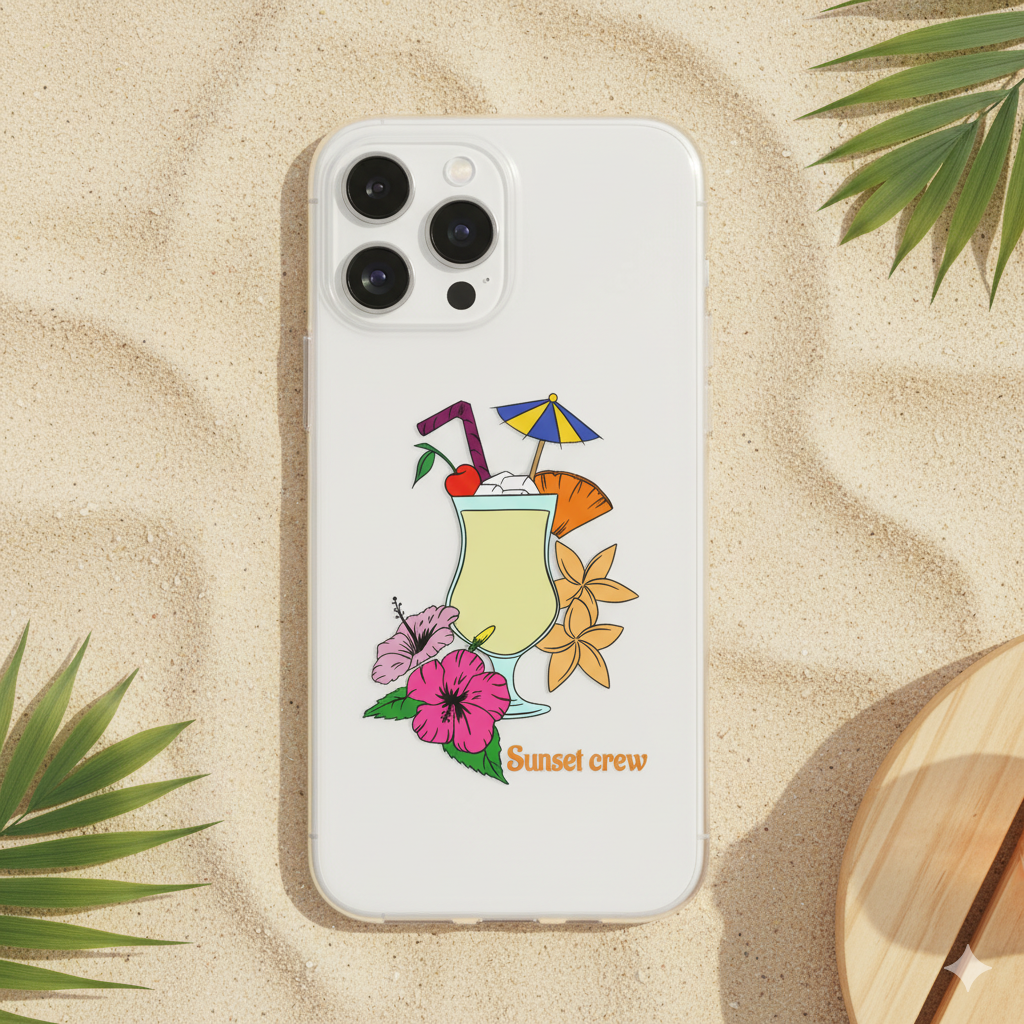 Tropical Sunset Crew Phone Case