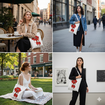 Lips cherry Tote bag