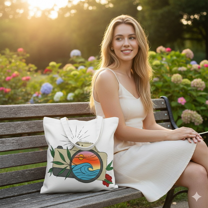 Sunset Camera Tote Bag
