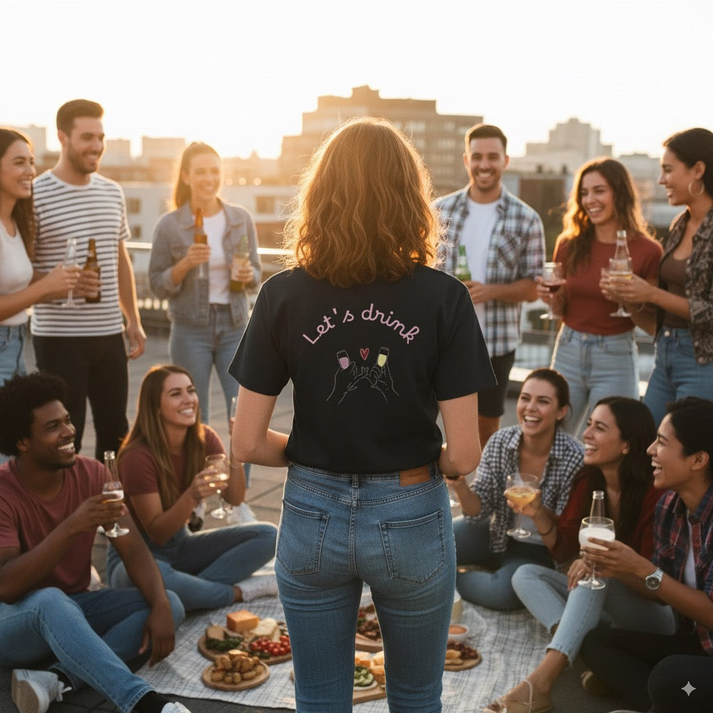 Fun Let's Drink Unisex T-Shirt