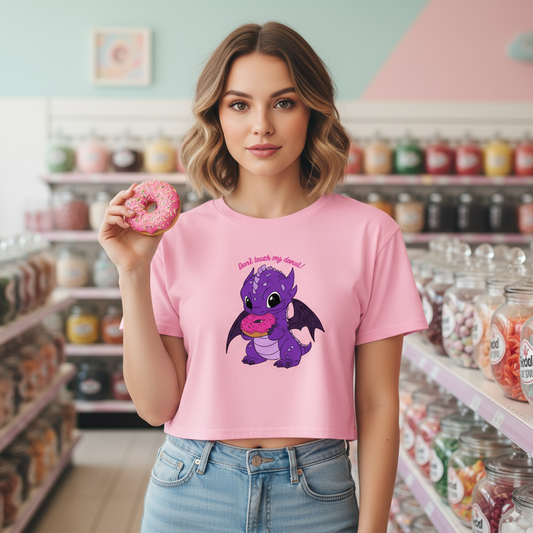 Crop top - Don't touch my donut