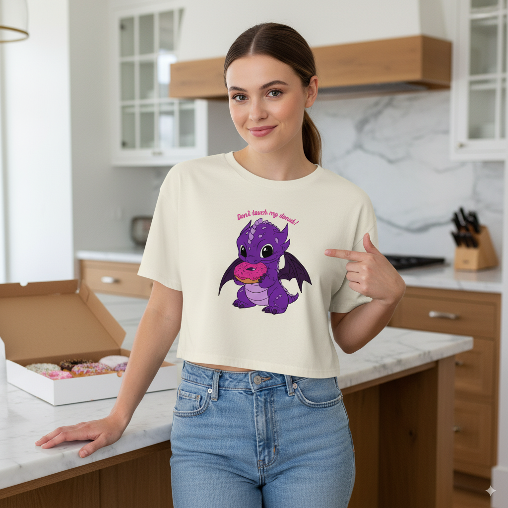 Crop top - Don't touch my donut