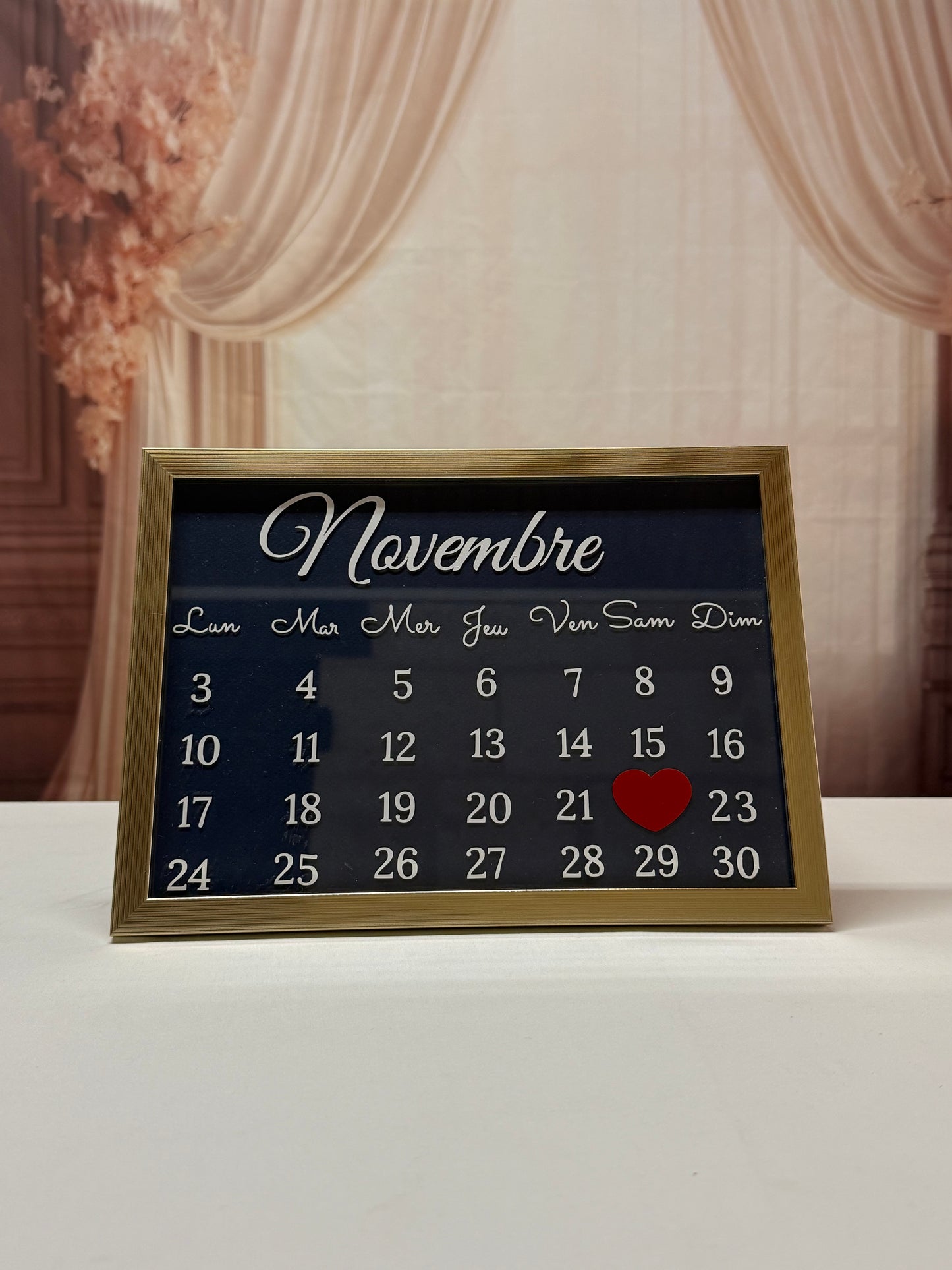 Cadre calendrier personnalisé - date