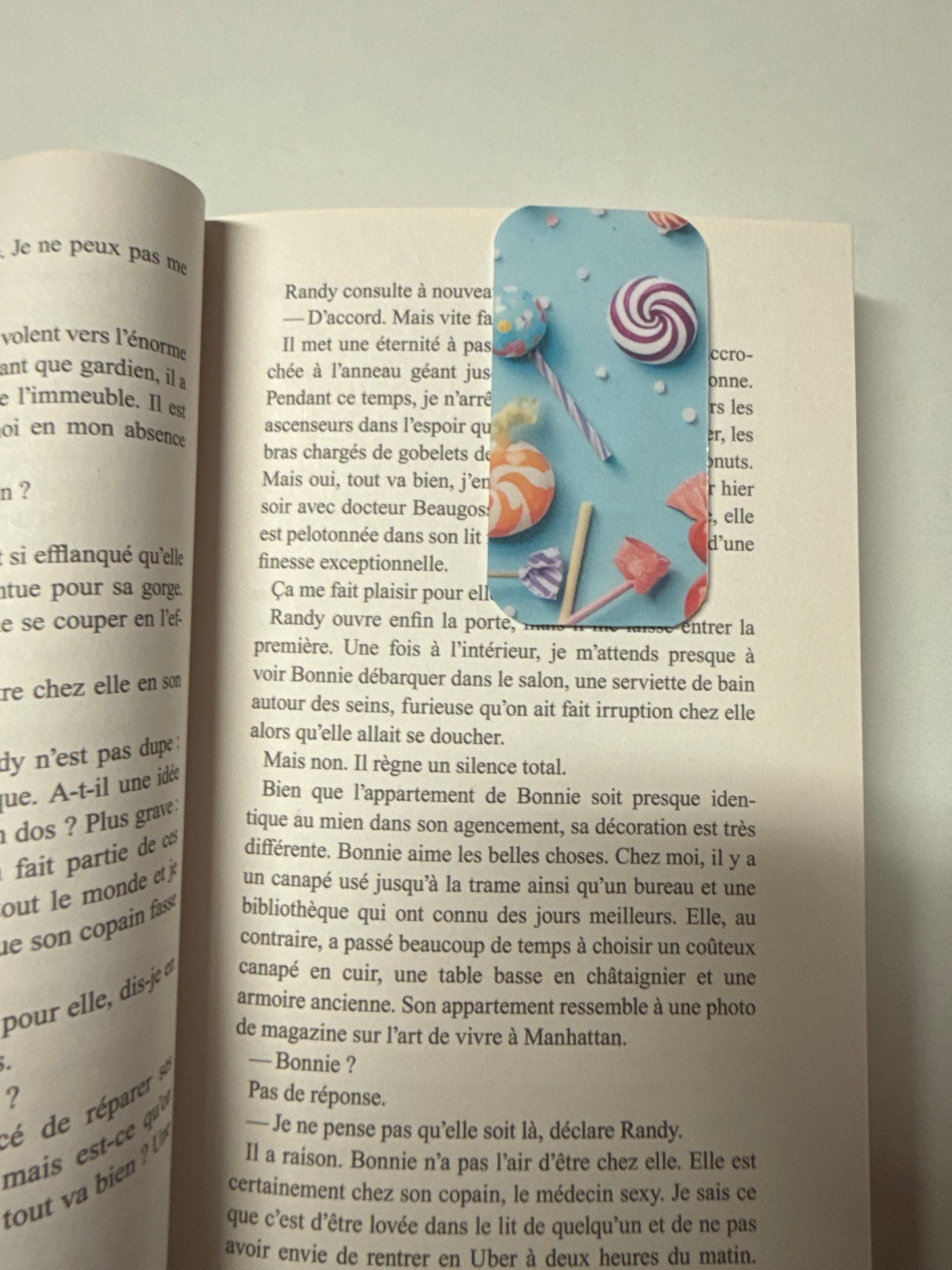 Marque page - bonbons