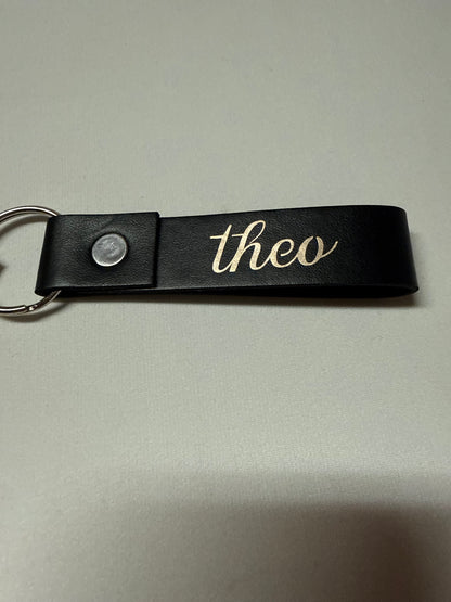 Porte clé personnalisable en simili cuir